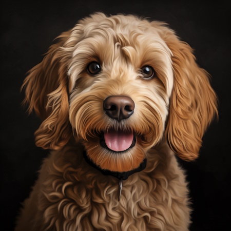 Labradoodle schilderij Elene Vittori