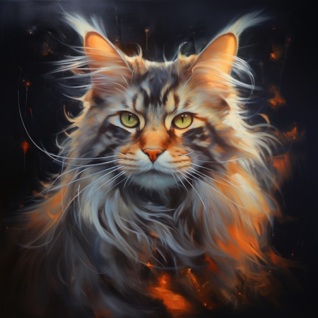 Mainecoon kat Elena Vittori