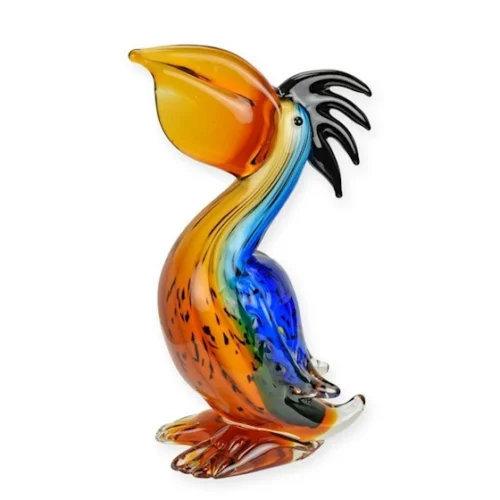 beeldje pelikaan murano glas stijl 2