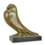 Art Deco statige Duif bronzen beeld